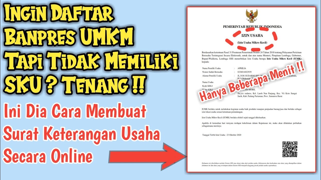 Detail Surat Keterangan Usaha Online Nomer 7