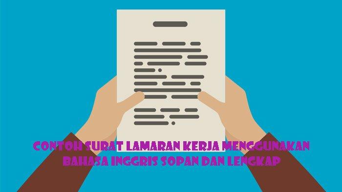 Detail Surat Lamaran Pekerjaan Menggunakan Bahasa Inggris Nomer 45