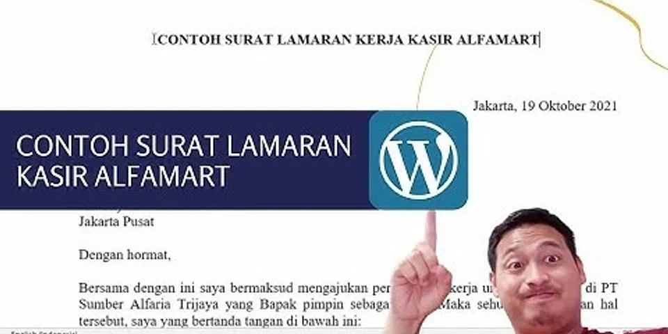 Detail Surat Lamaran Untuk Alfamart Nomer 52