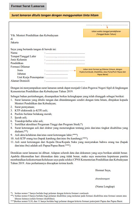 Detail Surat Lamaran Untuk Pns Nomer 2