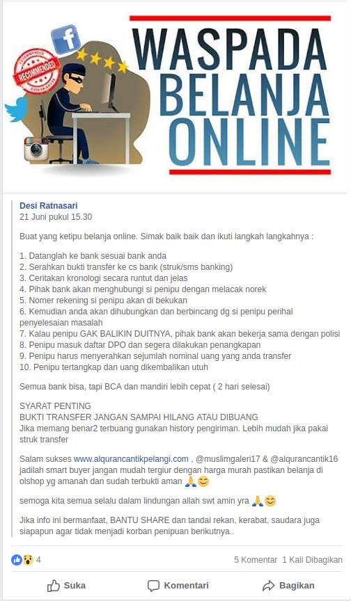 Detail Surat Laporan Penipuan Online Nomer 43