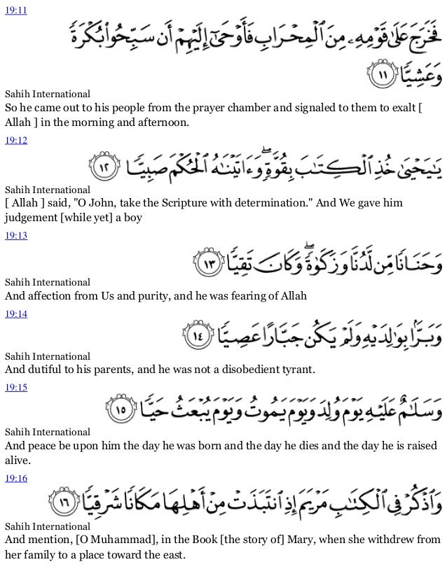 Detail Surat Maryam Ayat 1 11 Dan Artinya Nomer 8