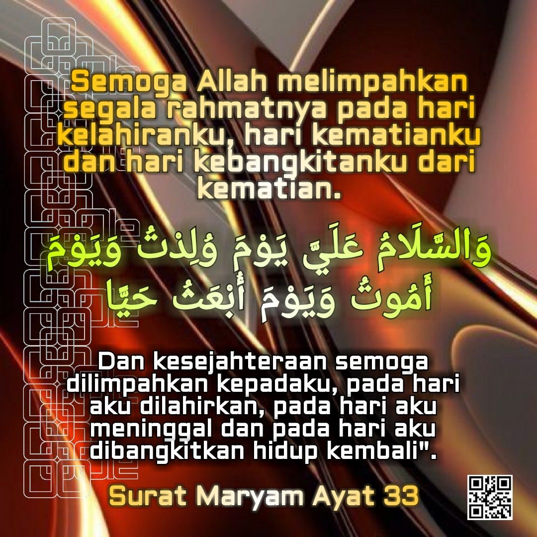 Detail Surat Maryam Berapa Ayat Nomer 33