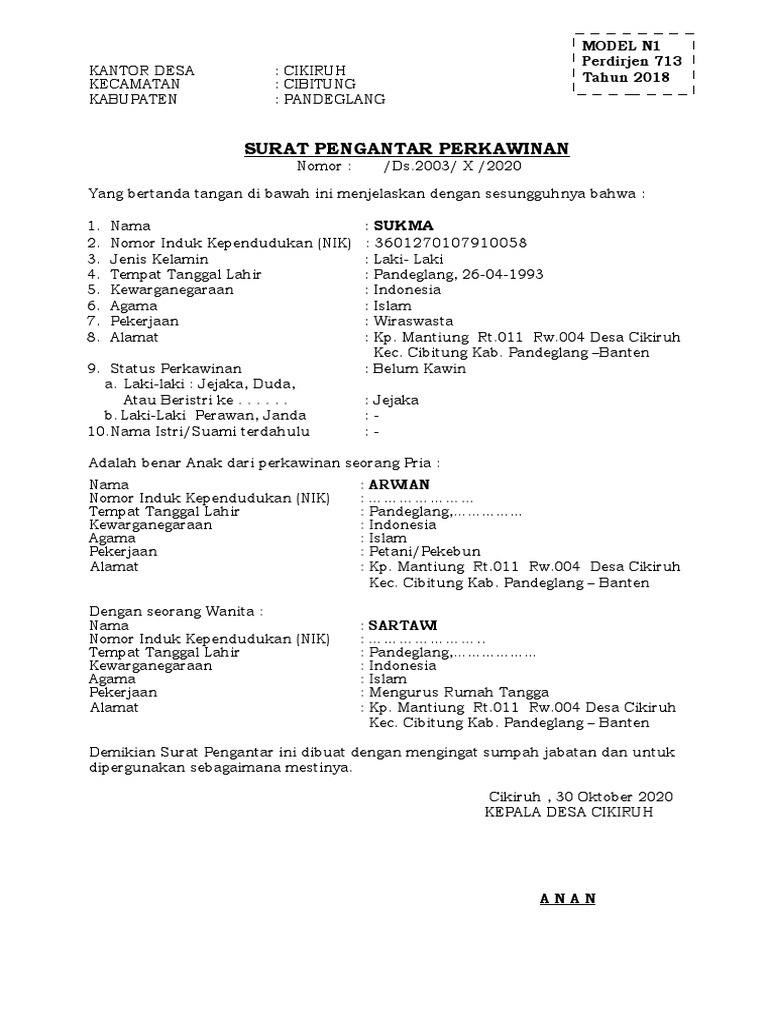 Detail Surat Numpang Nikah Untuk Duda Nomer 8