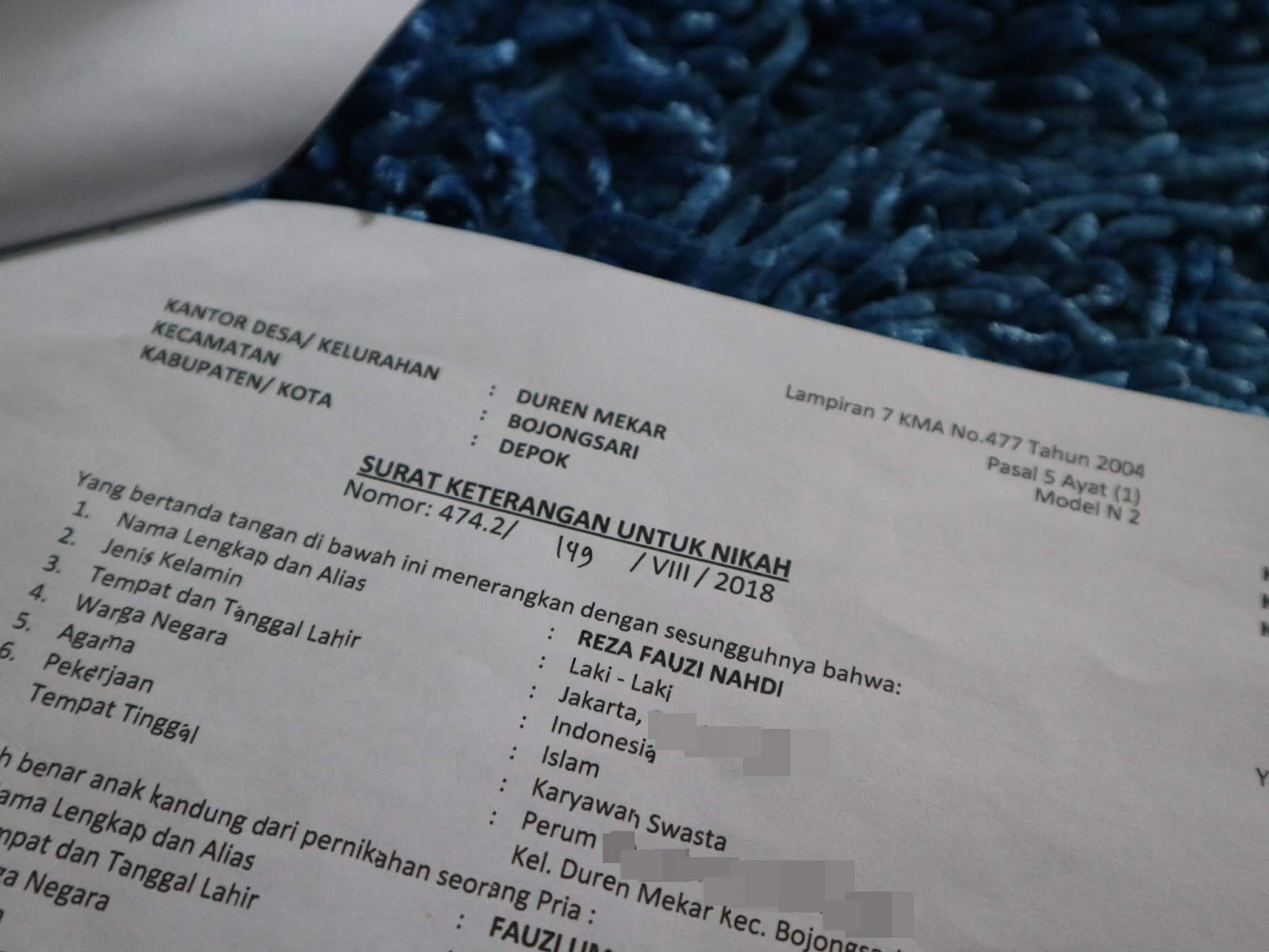 Detail Surat Numpang Nikah Untuk Wanita Nomer 22