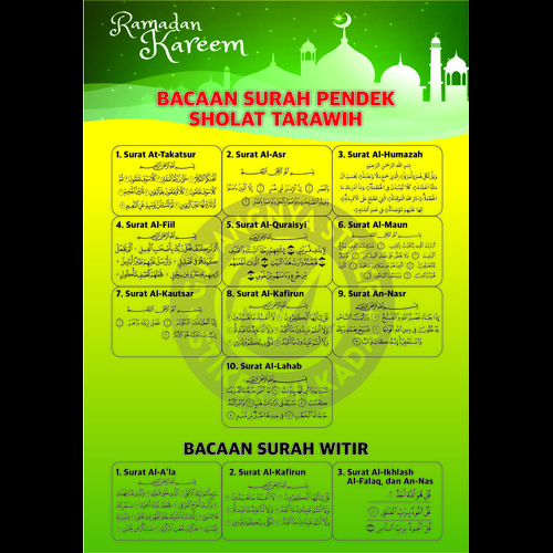 Detail Surat Pendek Untuk Sholat Tarawih Nomer 33