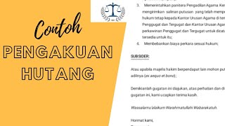 Detail Surat Pengakuan Hutang Adalah Nomer 48