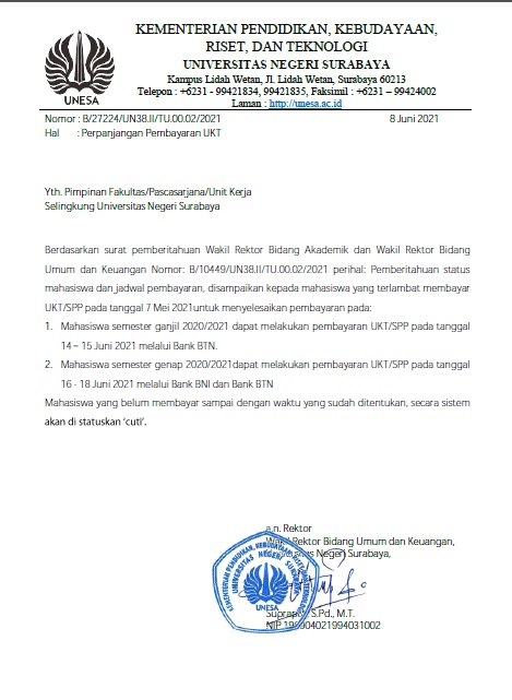 Detail Surat Pengumuman Adalah Nomer 40