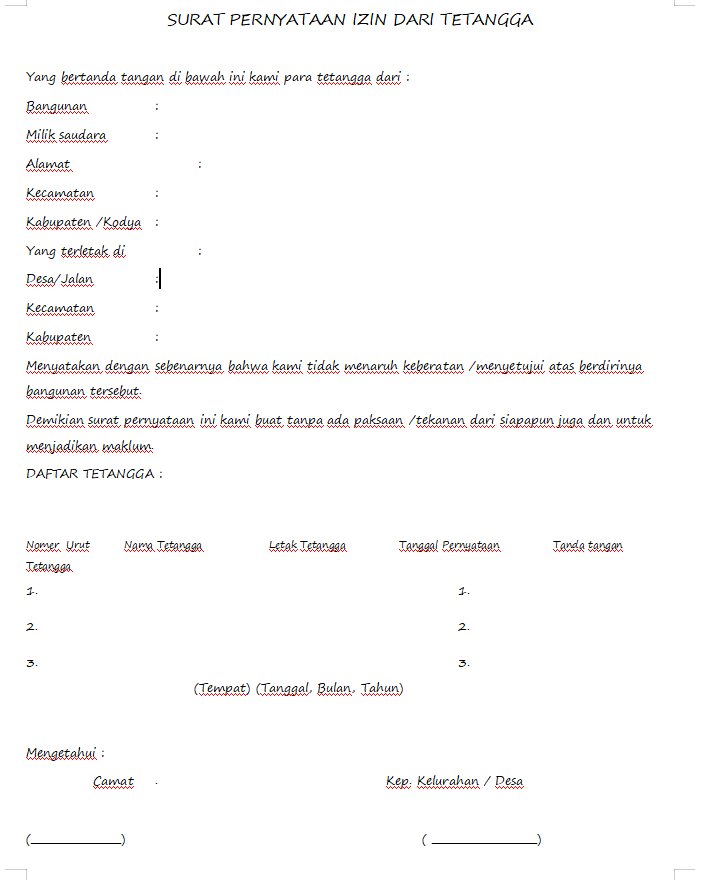 Detail Surat Pernyataan Persetujuan Nomer 36