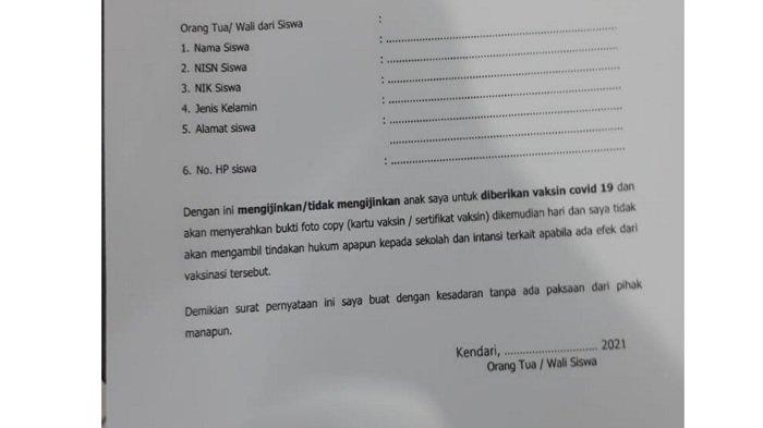 Detail Surat Pernyataan Persetujuan Orang Tua Nomer 49