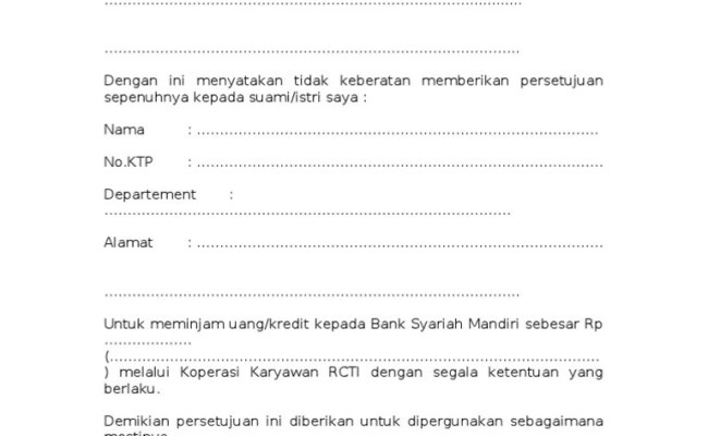 Detail Surat Persetujuan Istri Nomer 28