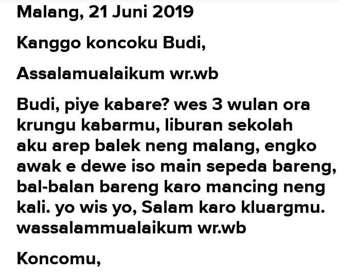 Detail Surat Pribadi Bahasa Bali Nomer 44