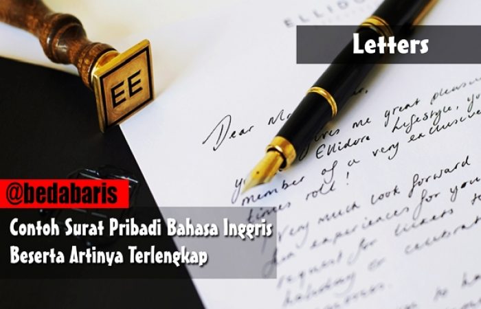 Detail Surat Pribadi Bahasa Inggris Untuk Kakak Nomer 24