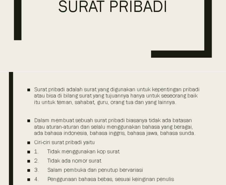 Detail Surat Pribadi Untuk Guru Bahasa Indonesia Nomer 39