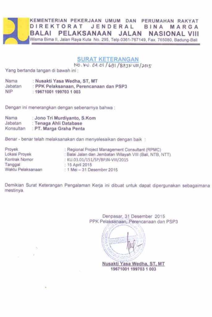 Detail Surat Referensi Kerja Untuk Fresh Graduate Nomer 28