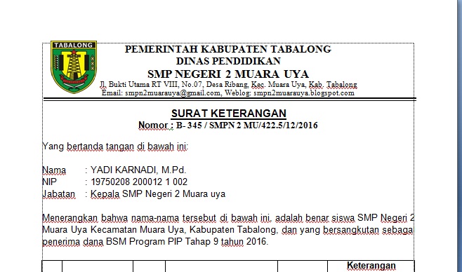 Detail Surat Resmi Bahasa Indonesia Nomer 33