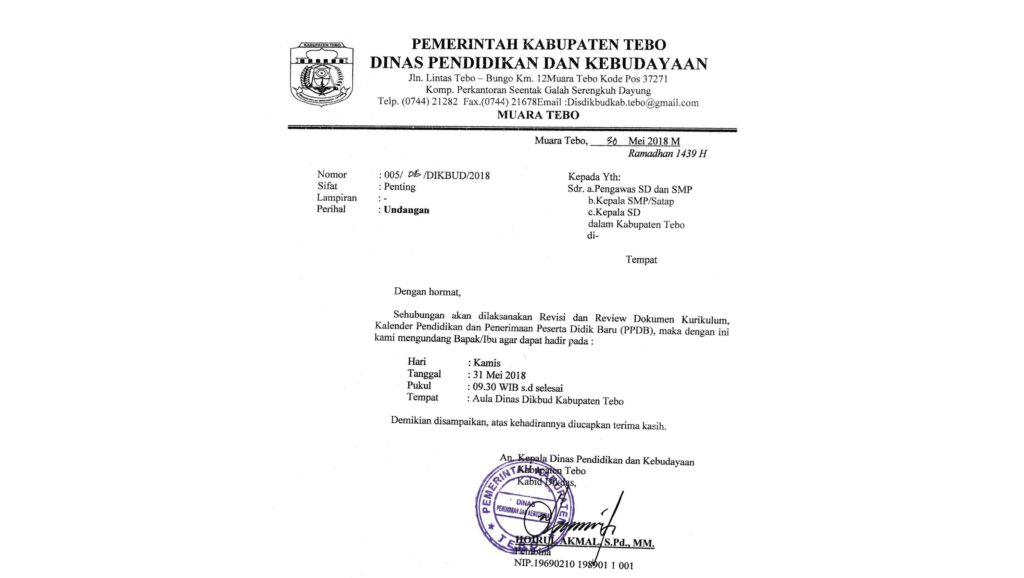 Detail Surat Resmi Bahasa Indonesia Nomer 34