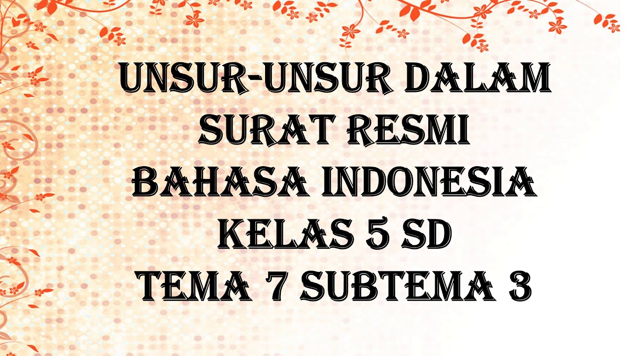 Detail Surat Resmi Bahasa Indonesia Nomer 36