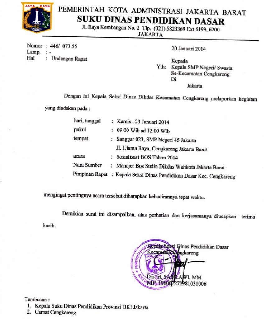 Detail Surat Resmi Bahasa Indonesia Nomer 50