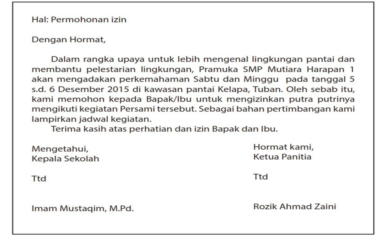 Detail Surat Resmi Bahasa Indonesia Nomer 8