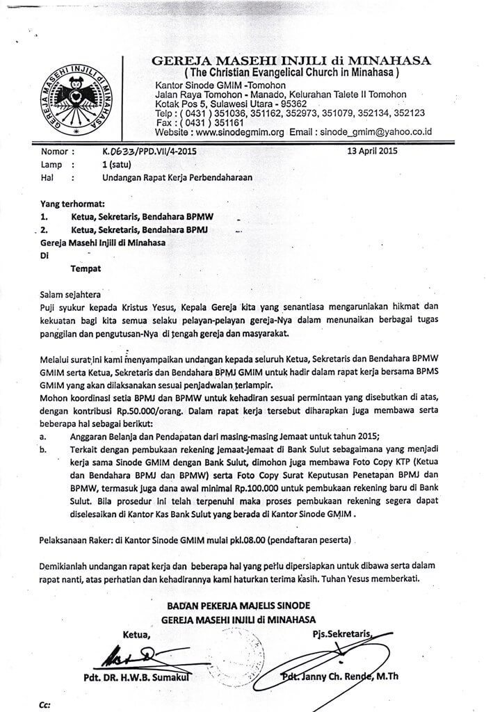 Detail Surat Resmi Undangan Rapat Nomer 31