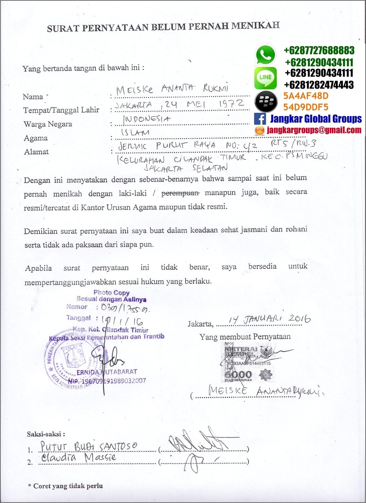 Detail Surat Sehat Untuk Menikah Nomer 15