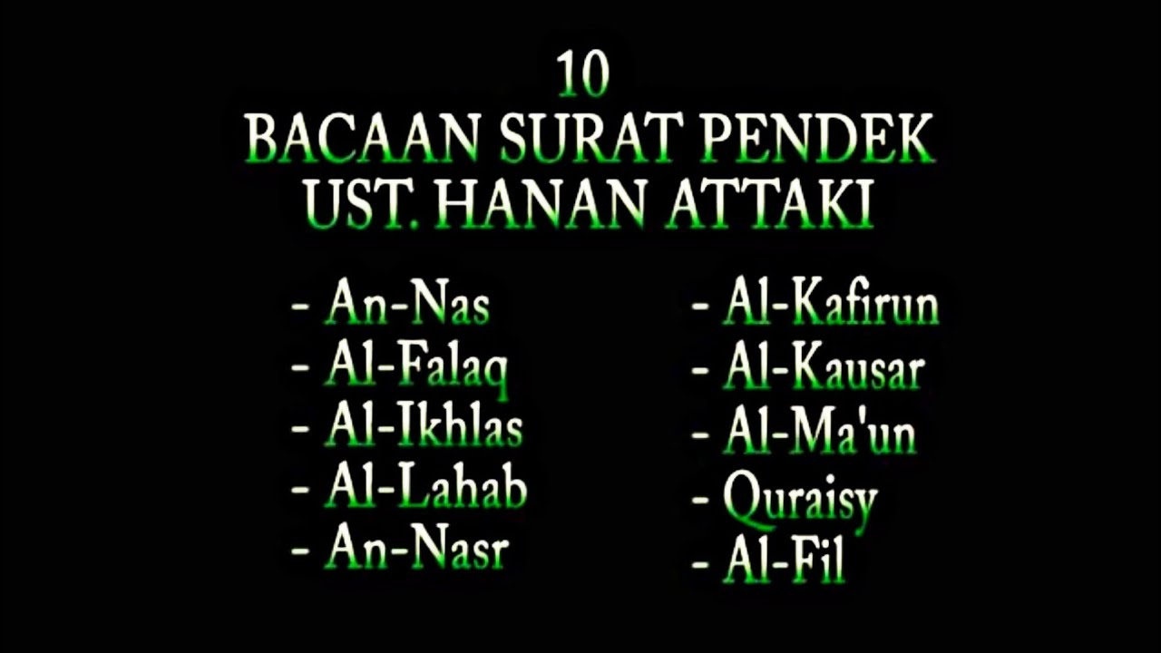 Detail Surat Surat Pendek Al Quran Penting Untuk Dihafal Nomer 9