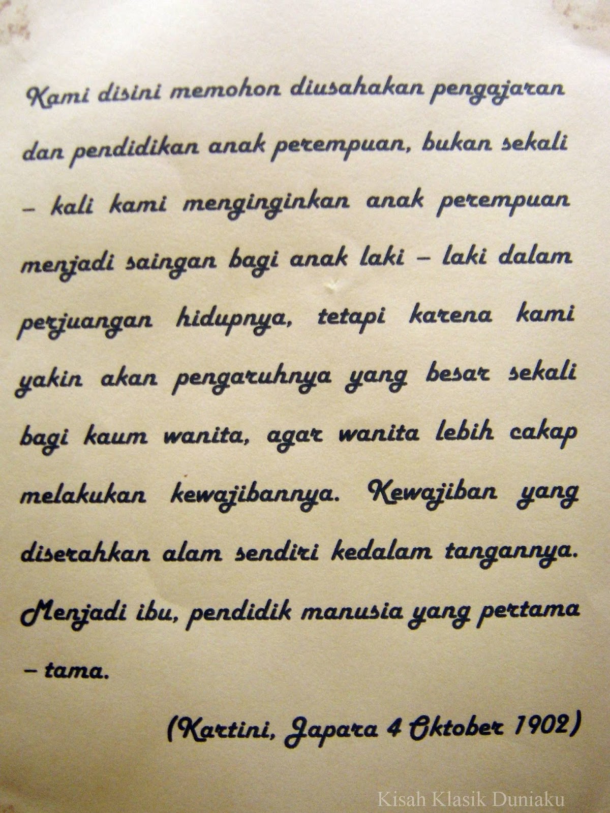 Detail Surat Surat Ra Kartini Nomer 27