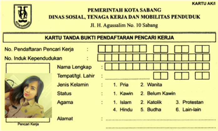 Detail Surat Tanda Pencari Kerja Nomer 14