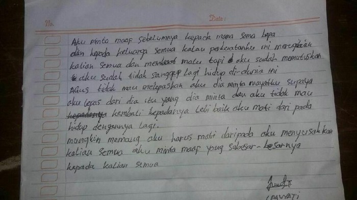 Detail Surat Terakhir Untuk Pacar Nomer 12