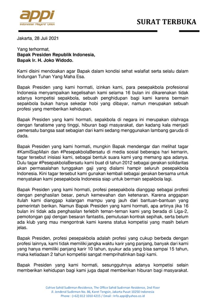 Detail Surat Terbuka Untuk Presiden Nomer 29