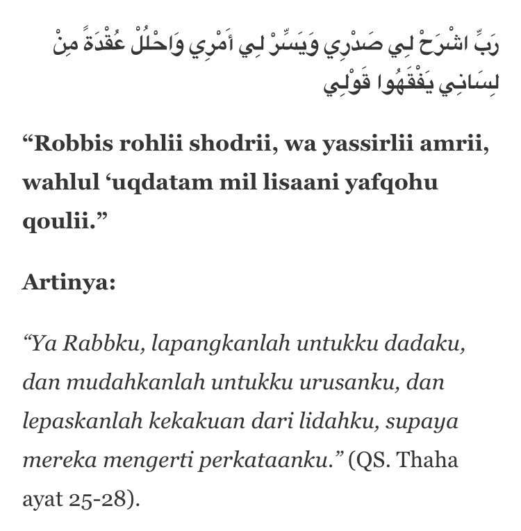 Detail Surat Thaha Ayat 25 28 Dan Artinya Nomer 6