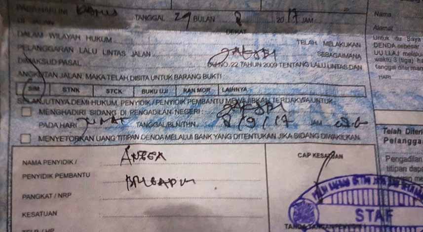 Detail Surat Tilang Biru Bayar Berapa Nomer 37