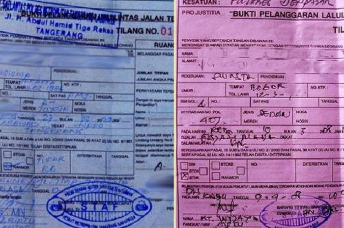 Detail Surat Tilang Biru Bayar Berapa Nomer 38