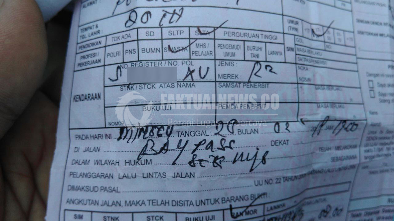 Detail Surat Tilang Merah Bayar Berapa Nomer 28