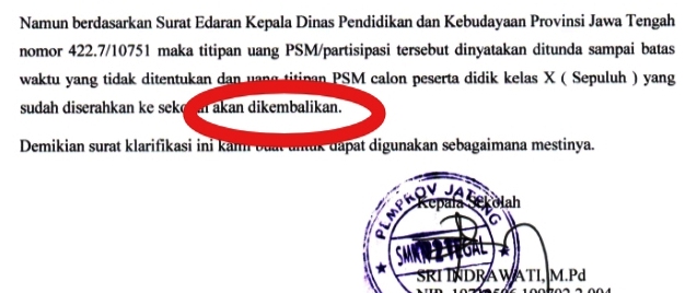 Detail Surat Titipan Uang Nomer 24