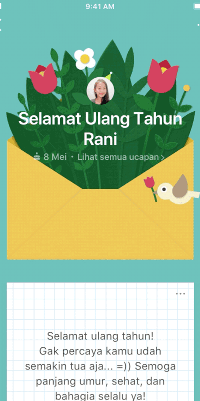 Detail Surat Ulang Tahun Untuk Teman Nomer 7