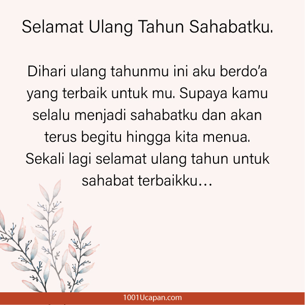 Detail Surat Ulang Tahun Untuk Teman Nomer 9