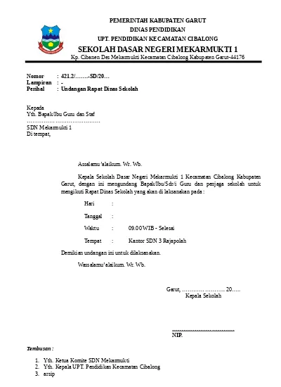 Detail Surat Undangan Rapat Sekolah Nomer 12