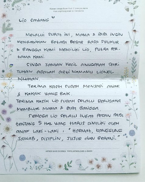 Detail Surat Untuk Anak Laki Laki Nomer 2