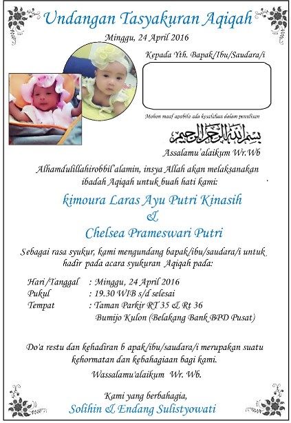 Detail Surat Untuk Aqiqah Nomer 41