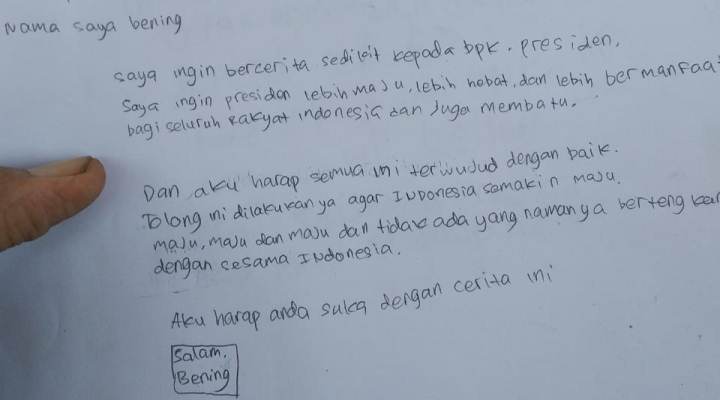 Detail Surat Untuk Bapak Presiden Nomer 9