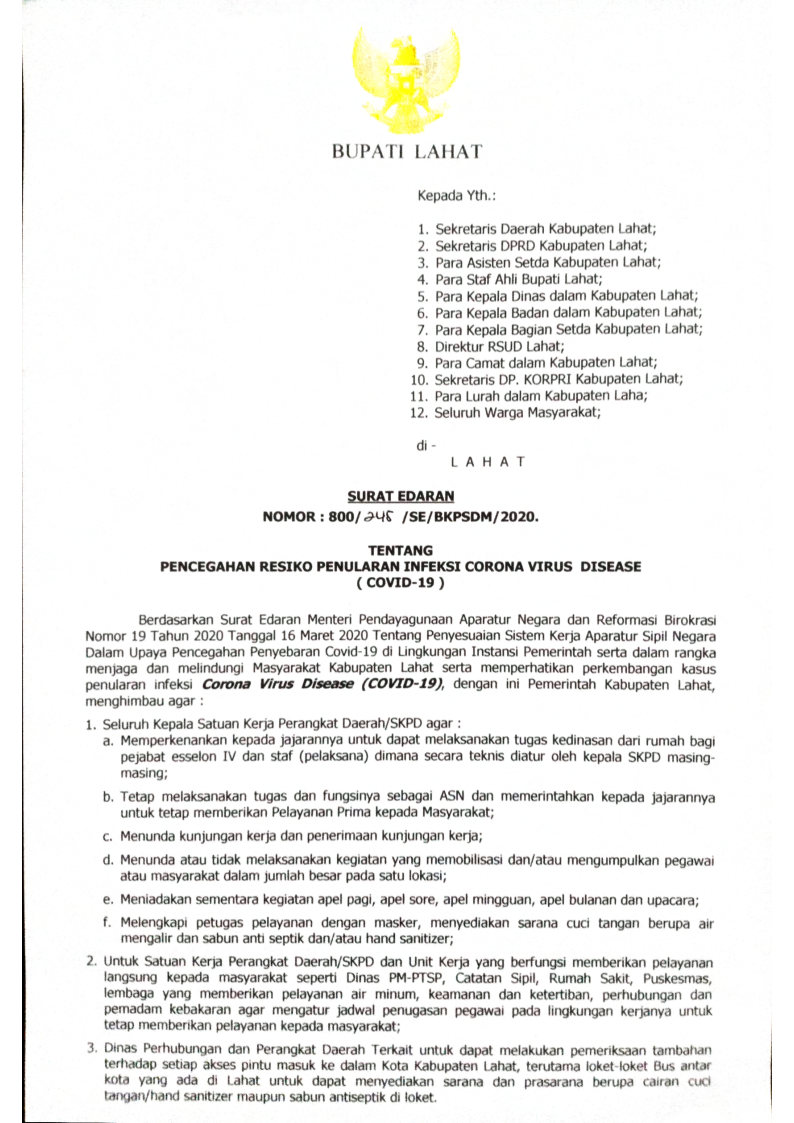 Detail Surat Untuk Bupati Nomer 40