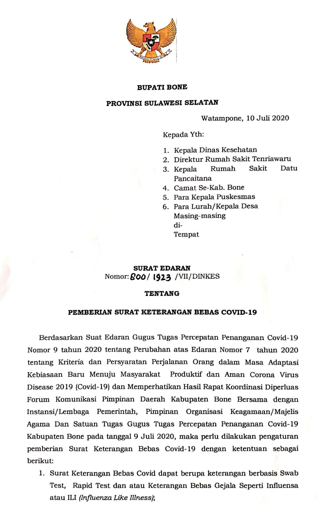 Detail Surat Untuk Bupati Nomer 42