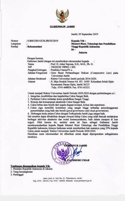 Detail Surat Untuk Gubernur Nomer 5