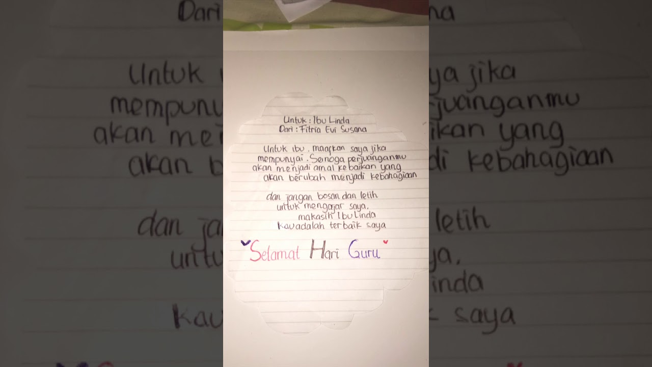 Detail Surat Untuk Hari Guru Nomer 42