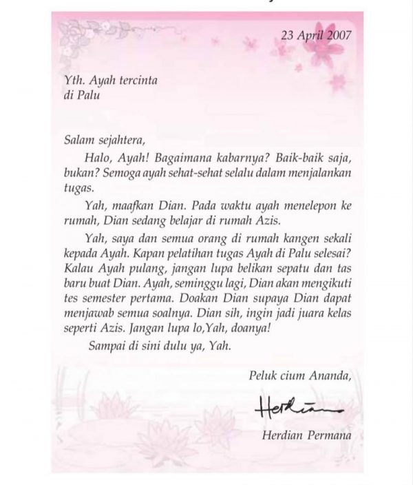 Detail Surat Untuk Ibu Dan Ayah Nomer 11