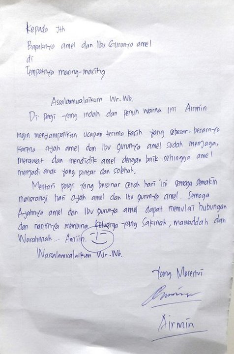 Detail Surat Untuk Ibu Dan Ayah Nomer 21