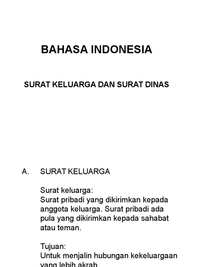 Detail Surat Untuk Keluarga Nomer 7