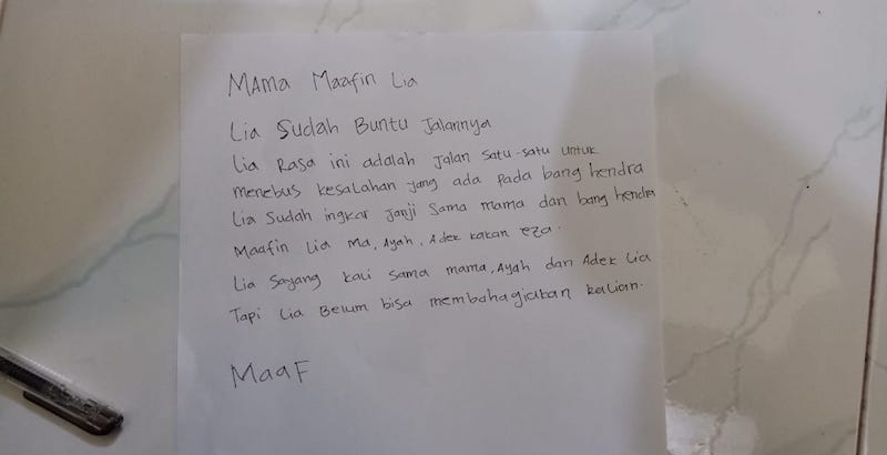 Detail Surat Untuk Mama Nomer 9